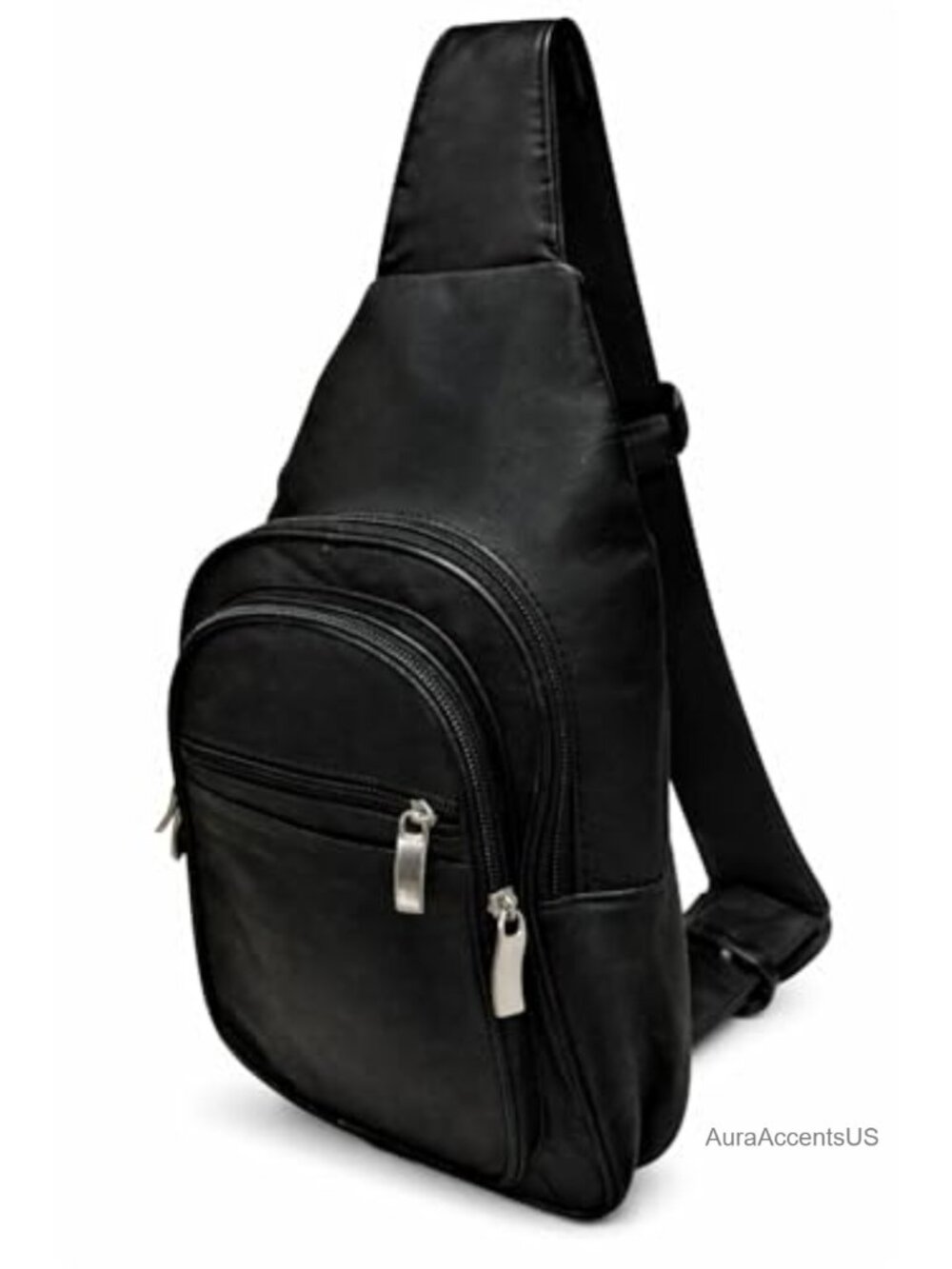 Genuine Sheep Leather Sling Bag Crossbody Backpack Travel Chest Pack